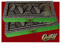 Designer Premium Mdf Wedding Box/Cash Box, Shagun Box, Decorative Box, Money Box, Gaddi Box 20 X 9 X 4cm, Colour - Golden, Style - Elegant Laser Cut