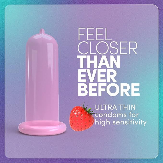Bold Care Ultra Thin Delay Condoms + 404 Super Thin Strawberry and Chocolate Flavored Condoms - Combo Pack - 30 Pcs
