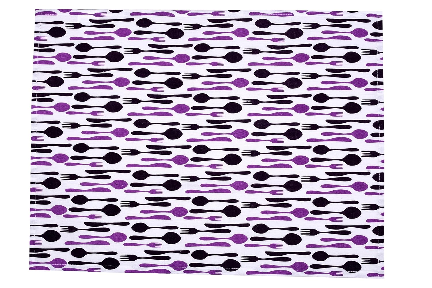 Crazyweaves 100% Cotton Lunch Towel For School Kids, Office Towel, Hand & Kitchen Towel 400 Gsm (Pack Of 4)- Purple