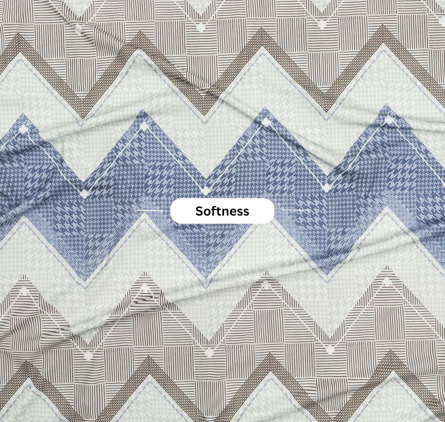 100% Cotton Double Bed Bedsheet Set With 2 Pillow Covers - 90 X 90 Inches, Multicolor | 144 Thread Count Soft & Breathable, Perfect For All Seasons