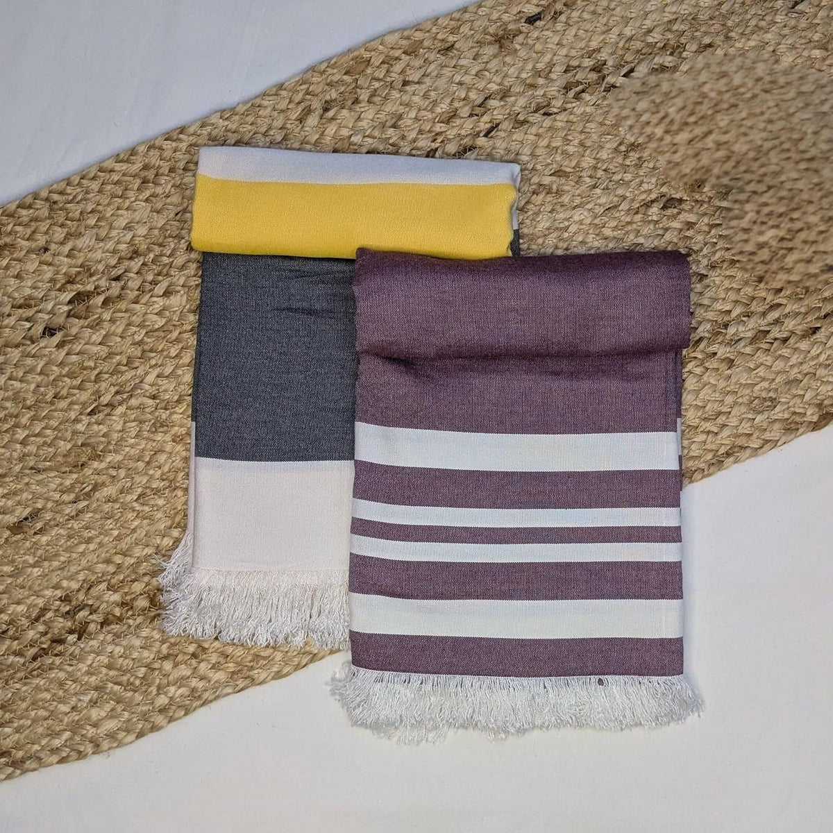 Madake Bamboo Ultra Soft & Thin Towel 454 Gsm | Quick Dry, Super Absorbent | Extra Large Bath Towel For Men & Women Pack Of 2 (HoneyBee & Red Wood)