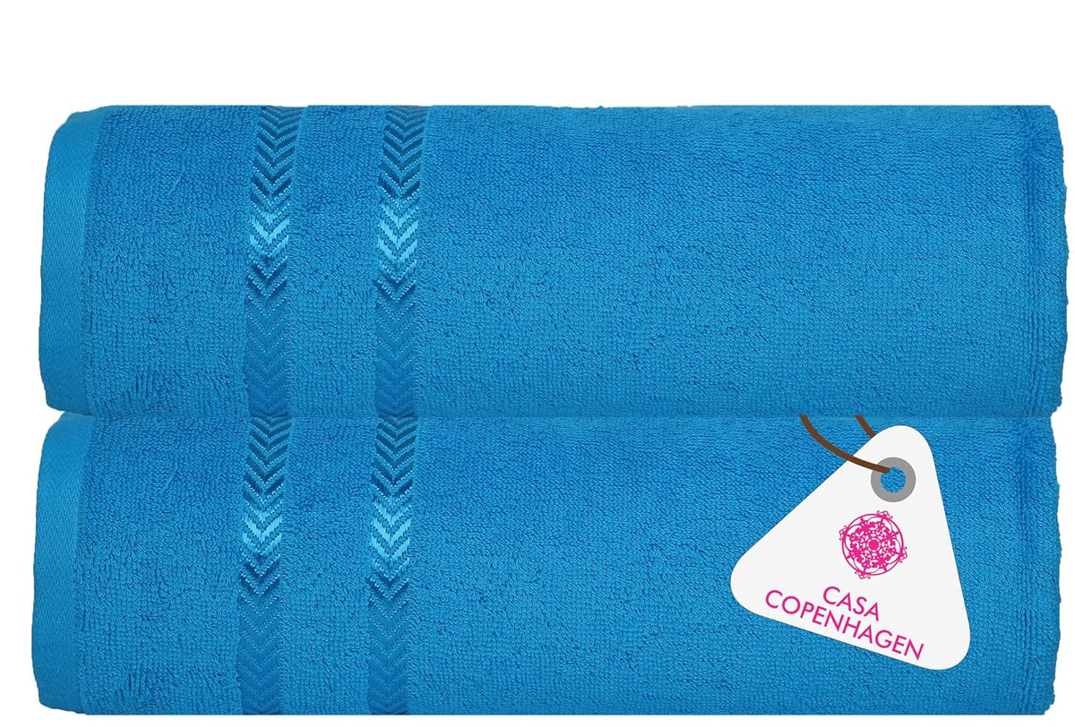 Casa Copenhagen Egyptian Cotton Exotic Hand Towel 400 Gsm (Hawain Ocean)- 2 Pcs