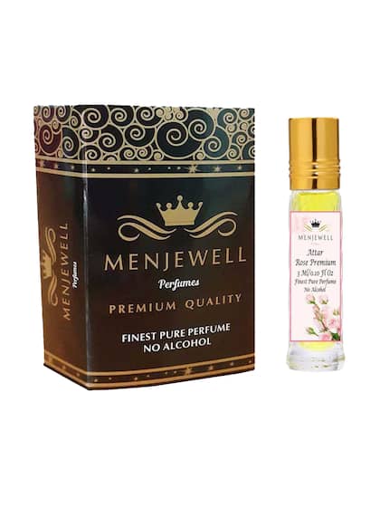 Menjewell Rose Premium Attar Perfume 3ml 0.1 Fl.oz. Unisex Fragrance | Alcohol Free | Finest Pure Perfume