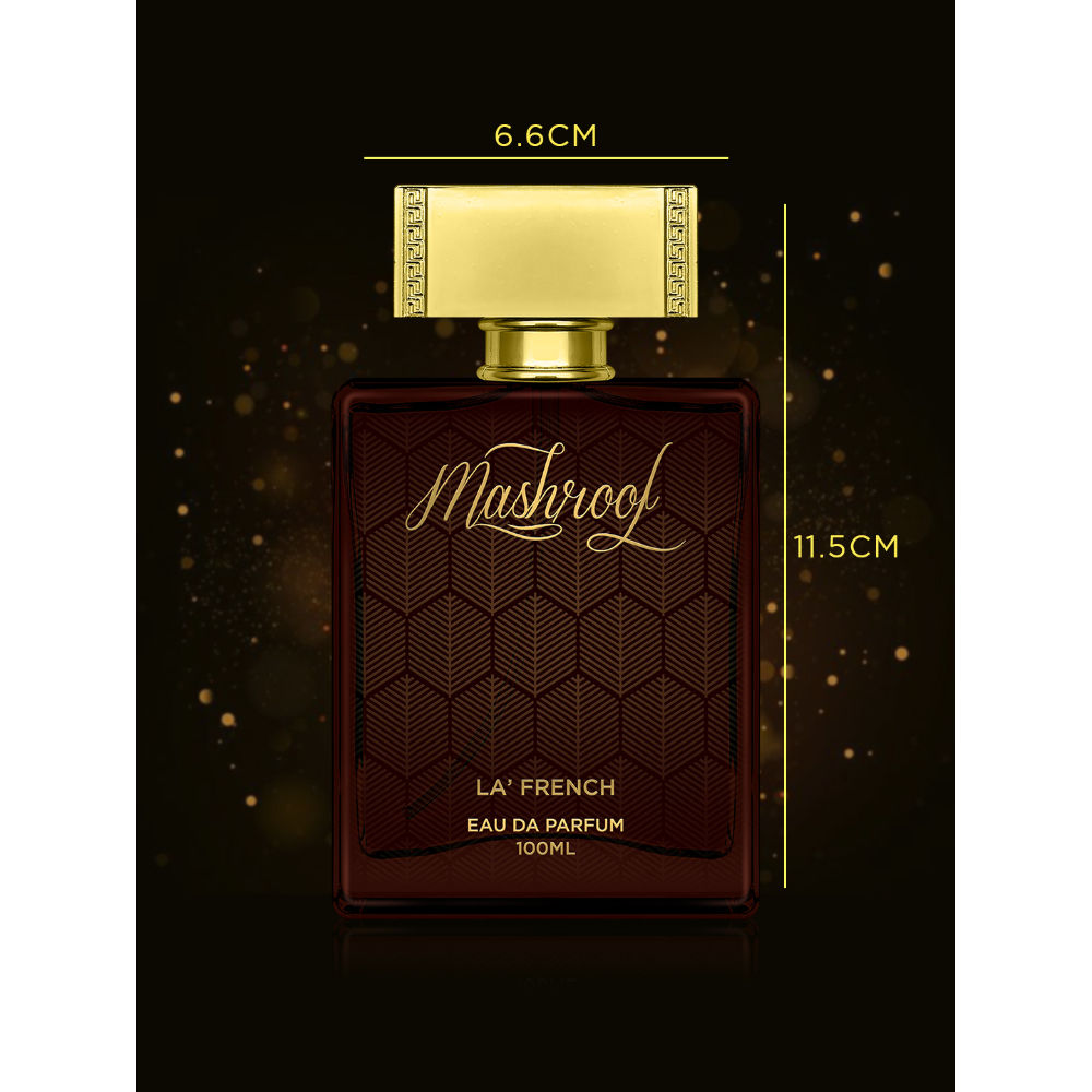 La French Mashroof Eau De Parfum 100ml 3.4 Fl.oz. | Long Lasting Unisex Oud Fragrance