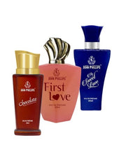 John Phillips Chocolate + First Love + My Sweet Eau De Parfum 60ml 2 Fl.oz. Each Pack Of 3 For Unisex