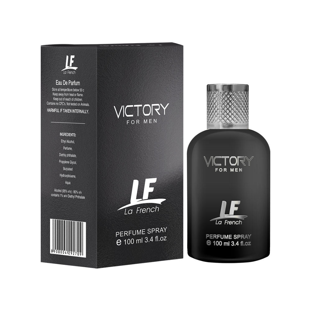 La French Victory Eau De Parfum Spray For Men 100ml 3.4 Fl.oz. | Unique & Long-lasting Fragrance