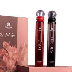 CARLTON LONDON PERFUME PERFUME GIFT SET WOMEN WICKED 30ML 1.01 FL.OZ. AND LOVE PERFUME 30ML 1.01 FL.OZ.