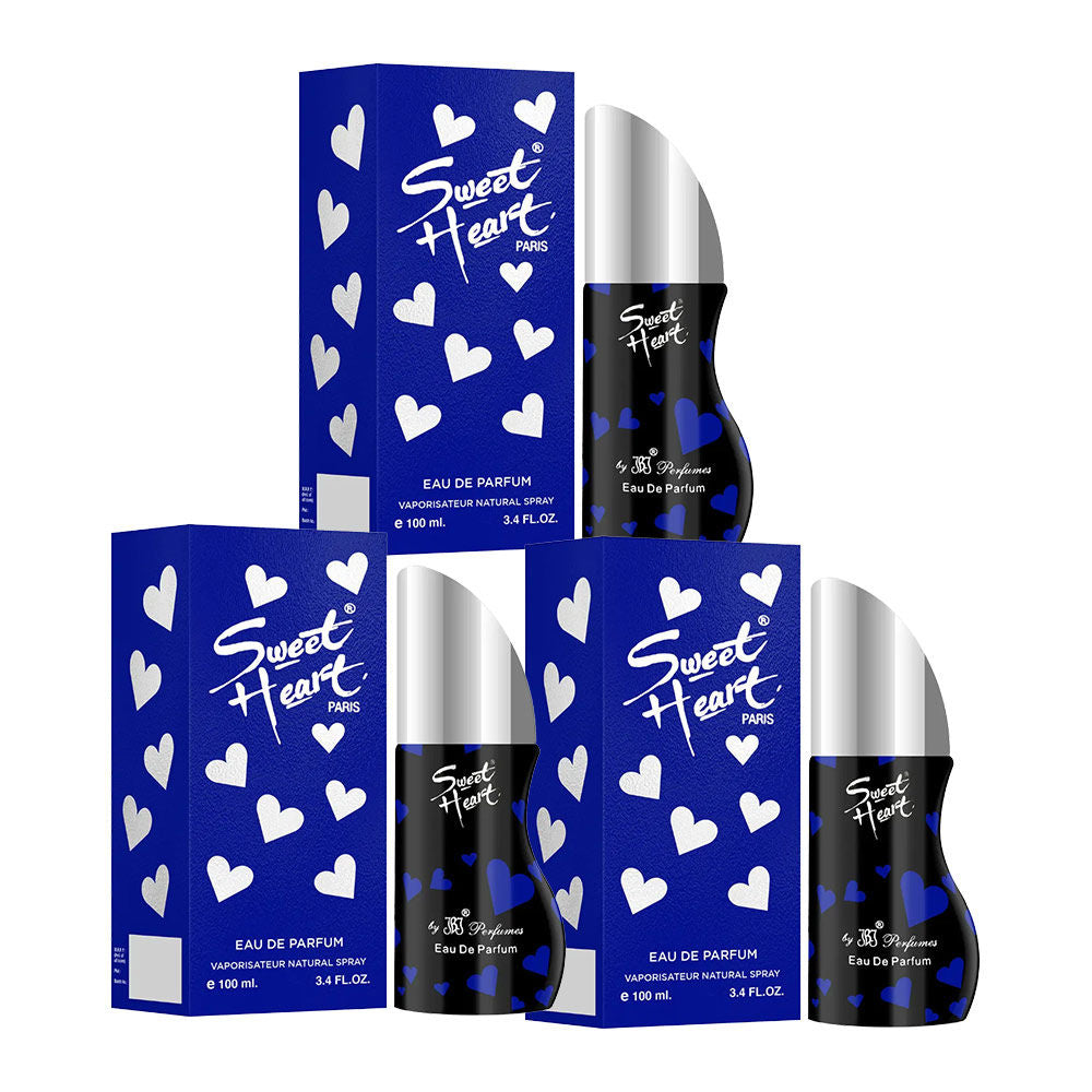 Sweet Heart Blue Eau De Perfume 3pcs 300ml 10.1 Fl.oz.