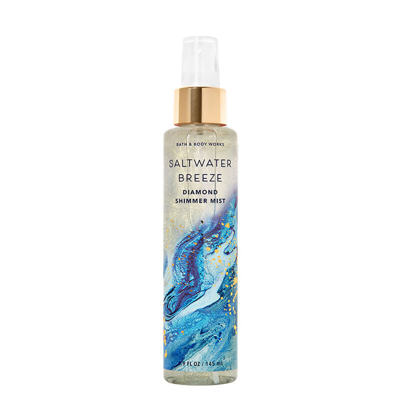 BATH & BODY WORKS SALTWATER BREEZE DIAMOND SHIMMER MIST 145ML 4.9 FL.OZ.