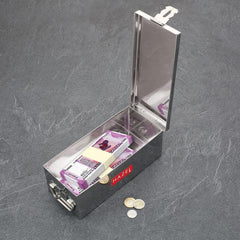 Stainless Steel Jewellery Box Organisers For Women, Cash Box For Home & Shop Counter With Locking System & Glossy Finish, Set Of 2