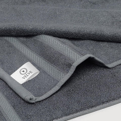Velve Bamboo 100% Bamboo Bath Towel 600 Gsm | Ultra Soft, Super Absorbent, Antibacterial Bath Towel For Men & Women (Grey)