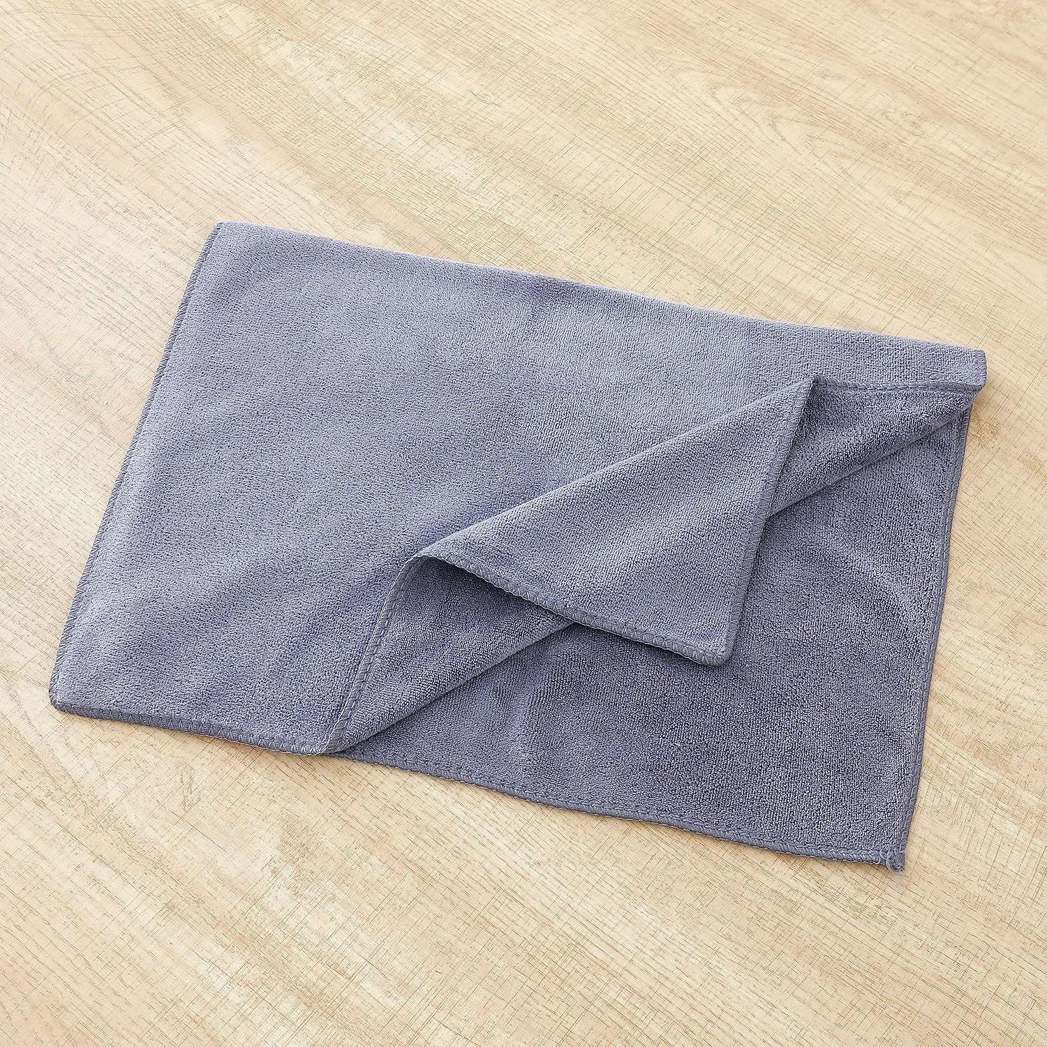 Kuber Industries Face Towel 200 Gsm | Microfiber Antibacterial Face Hair & Face Towel For Man Towel | SHXS40601 (Gray)