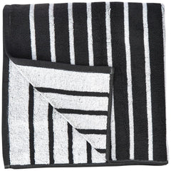 Home Centre Color Refresh Essence Cotton Striped Bath Towel 300 Gsm (Grey)