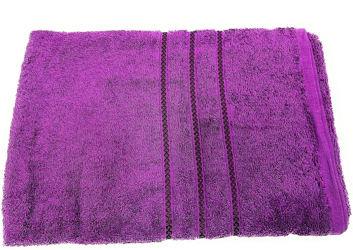 Bombay Dyeing Flora Large Size Bath Towel 500 Gsm (Purple)