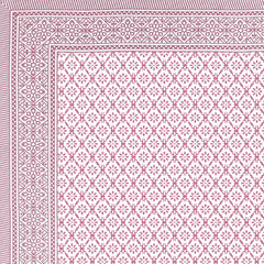 Pure Cotton King Size Bedsheet 2 Matching Pillow Covers | 100x108 Inches, Pink & White | Traditional Jaipuri Printed Bedsheet | Ideal Wedding Gift, Housewarming, Special Occasion Surprise