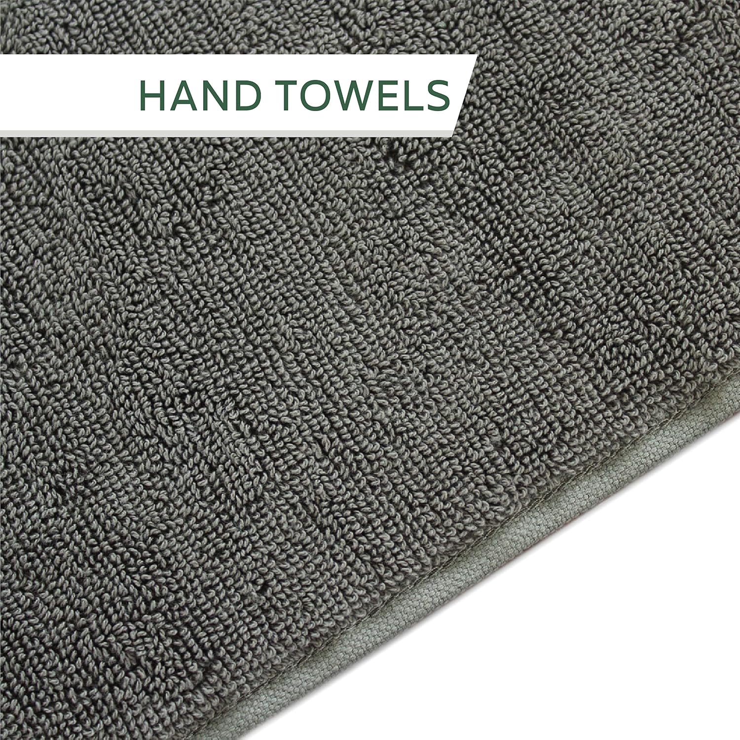 Heelium Bamboo Hand Towel 600 Gsm | Ultra Absorbent & Anti-Bacterial 3x Softer Than Cotton Towels (Grey, Teal & White)- Pack Of 3
