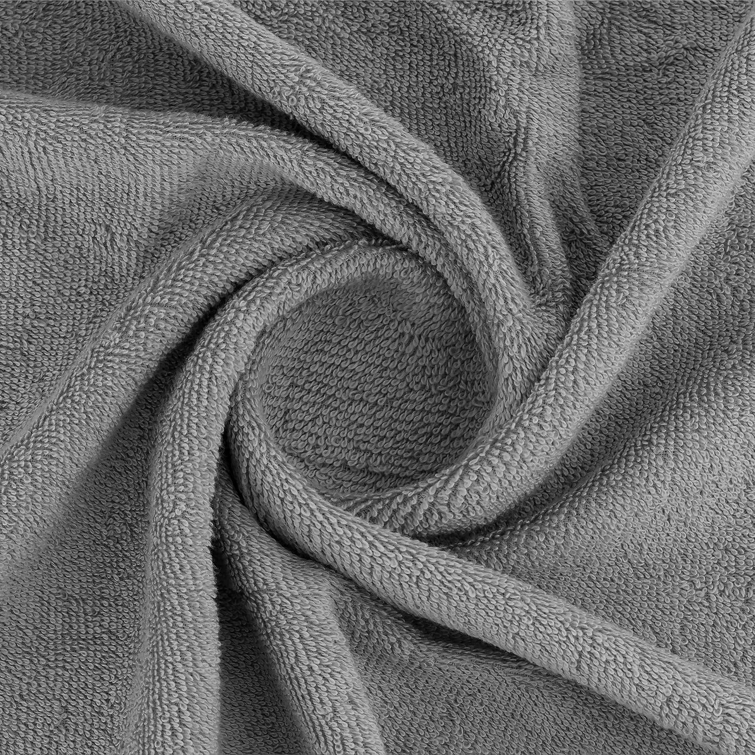 Casa Copenhagen, Germany Design He & She Super Soft Collection 100% Cotton 2 Pieces Large Bath Towel 525 Gsm - Pine Grey & Grey Violet