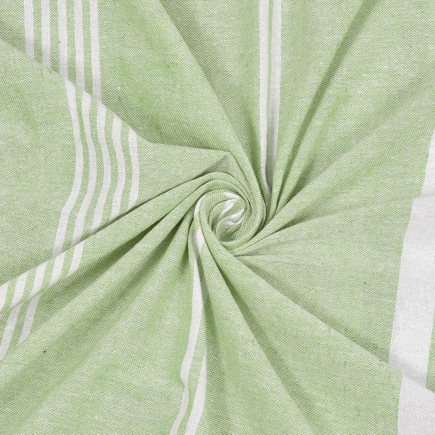 100% Cotton Double Bedsheet With Two Pillow Cover - Queen Size 90 X 100 Inches, Light Green | Handloom Cotton Bedsheets For Double Bed | All Season Comfort