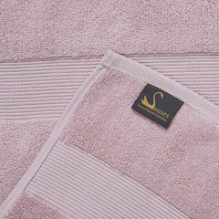 Senses By Riba Cotton Towel Bath, Hand & Wash 703 Gsm | All Cotton Zero Twist Premium Hotel & Spa Quality Highly Absorbent | Pack Of 6 (Mauve)