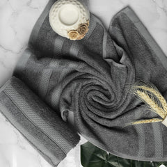 Velve 100% Bamboo Face Towel 600 Gsm | 2x Softer & Absorbent Than Cotton Towels | Skin Friendly With Non-Toxic Colors (Grey & Pink)- Pack Of 2