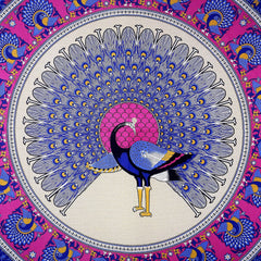 Rajasthani Jaipuri Bedsheets For Double Bed King Size With 2 Pillow Cover - 90 X 100 Inches, Blue & Pink | Skin Friendly Fabric With Vibrant Colors