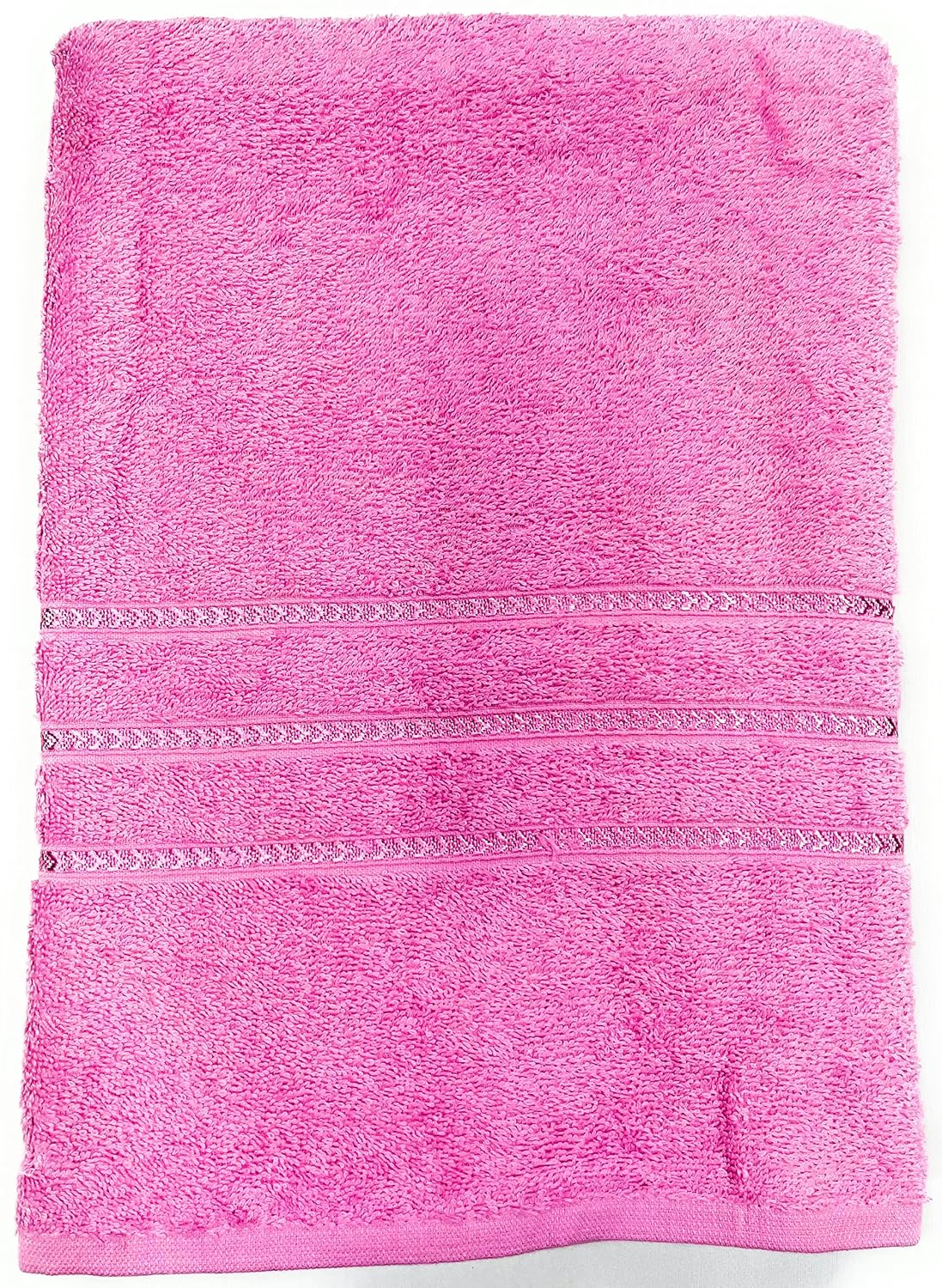 Bombay Dyeing Flora Large Size Bath Towel 500 Gsm (Baby Pink)