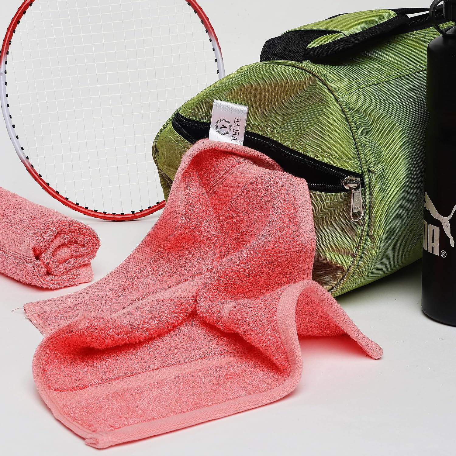 Velve 100% Bamboo Face Towel 600 Gsm | Ultra Soft, Absorbent & Quick Dry Towel For Facewash, Gym, Travel Towel - Royal Blue, Grey & Pink