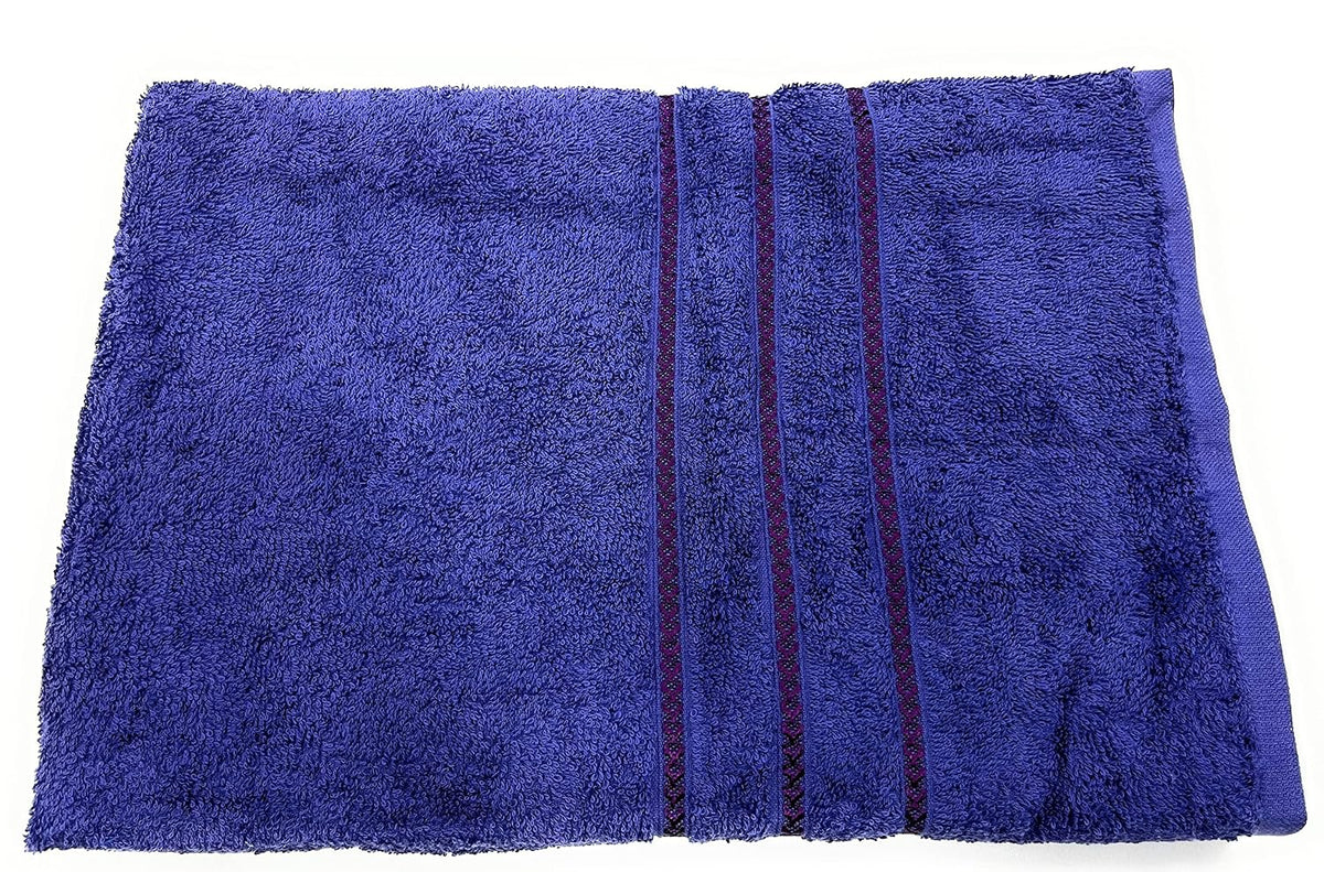 Bombay Dyeing Flora Large Size Bath Towel 500 Gsm (Navy Blue)
