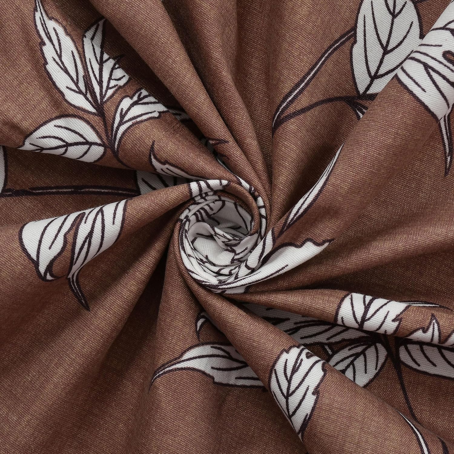 Queen Size Double Bedsheets With 2 Pillow Cover - Size 60 X 78 X 10 Inches, Brown | All Around Elastic Fitted - Lightweight, Soft & Comfortable
