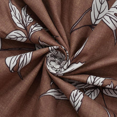 Printed Double Bedsheet With 2 Matching Pillow Covers - 72 X 78 X 10 Inches, Brown | All Around Elastic Fitted King Size Bedsheets | Ideal For Home, Hotel, Bedroom