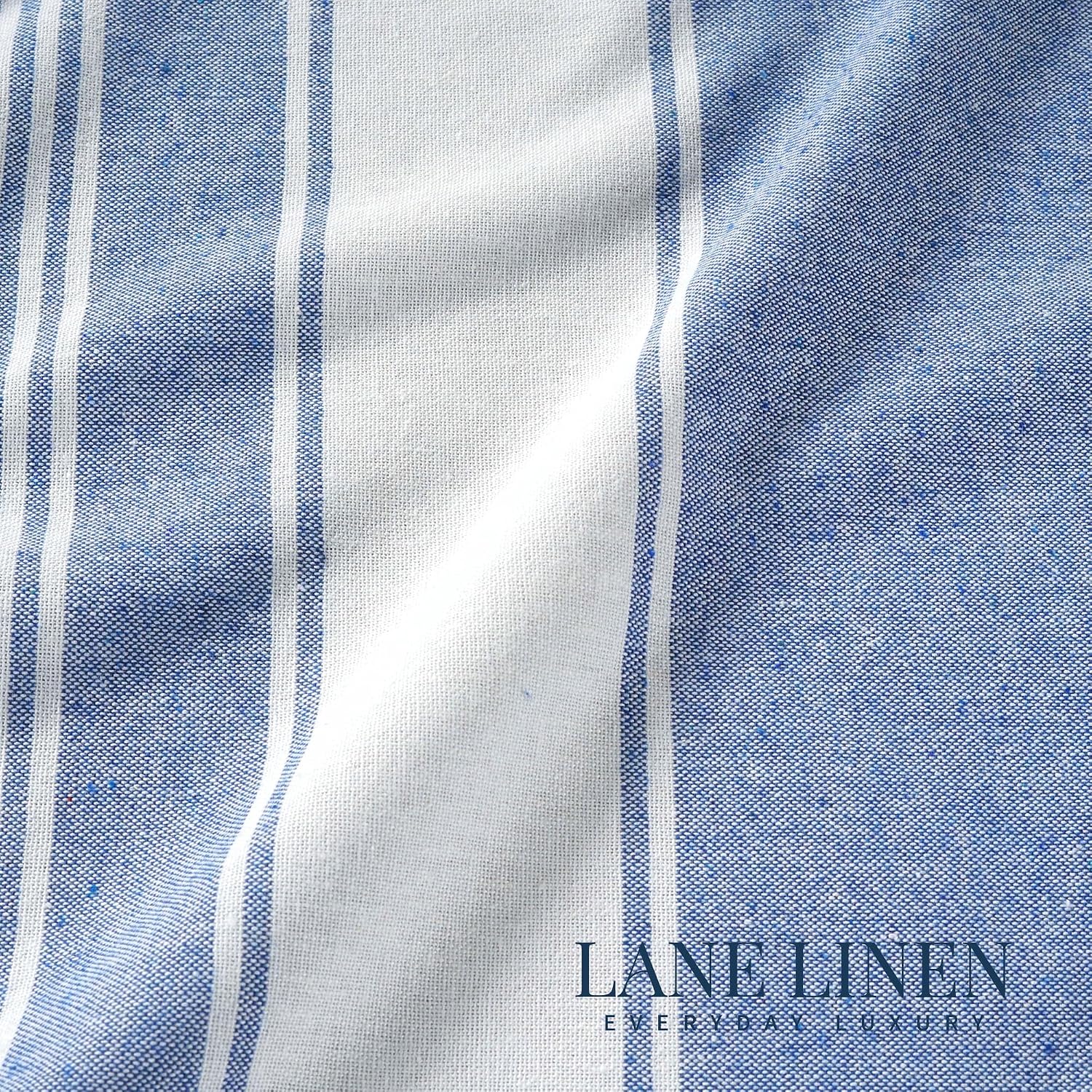 Lane Linen Turkish Beach Towels Extra Large 699 Gsm | Pre-Washed For Soft Feel, Oversized Sand Free Quick-Dry Pool Towel- Forever Blue (2 Pack)