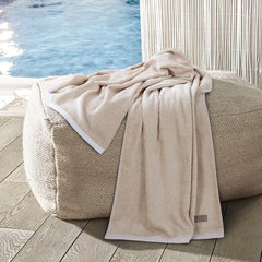 Spread Spain Bamboo Towel Bath, Hand & Face Towel 1950 Gsm | High Absorbent Super Soft | Hotel Spa Decorative Bathroom Towels | Sand (Set Of 6)