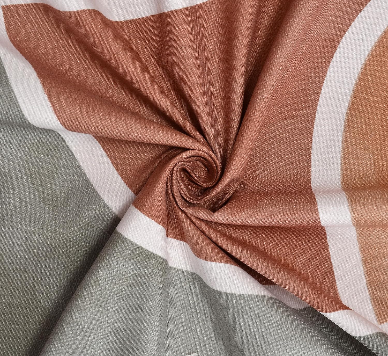 Elastic Fitted Printed King Size Double Bedsheet With 2 Pillow Cover | 72 X 78 X 6 Inches, Brown & Red | 100% Pure Super Soft Glace Cotton With 210 Thread Count