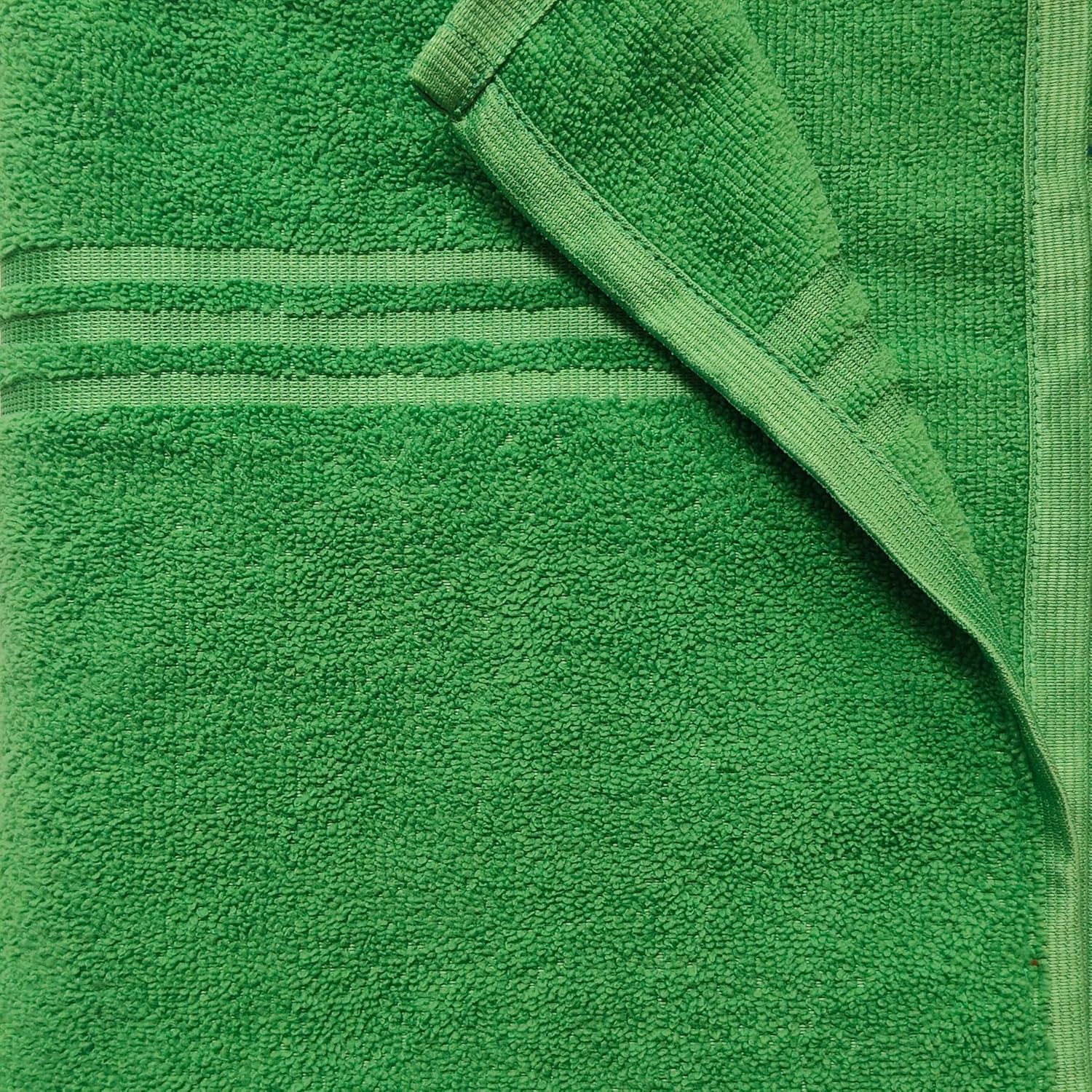 Cotton Bolls Textiles Soft Fabric Bath Towels 250 Gsm Large Size Soft & Absorbent 1 Piece Bath Towel For Men/Women In Daily Use (Green)