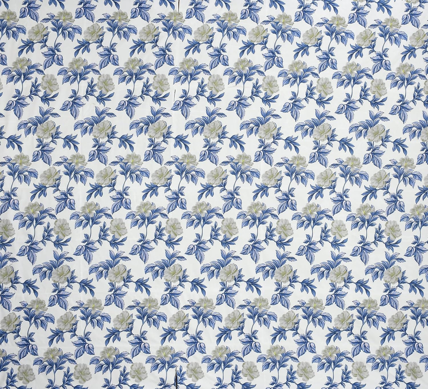 1 Single Bedsheet With 1 Pillow Cover - All Around Elastic Fitted | 100% Premium Fabric Is Lightweight, Soft & Comfortable | Size 36 X 72 X 8 Inches, White & Blue