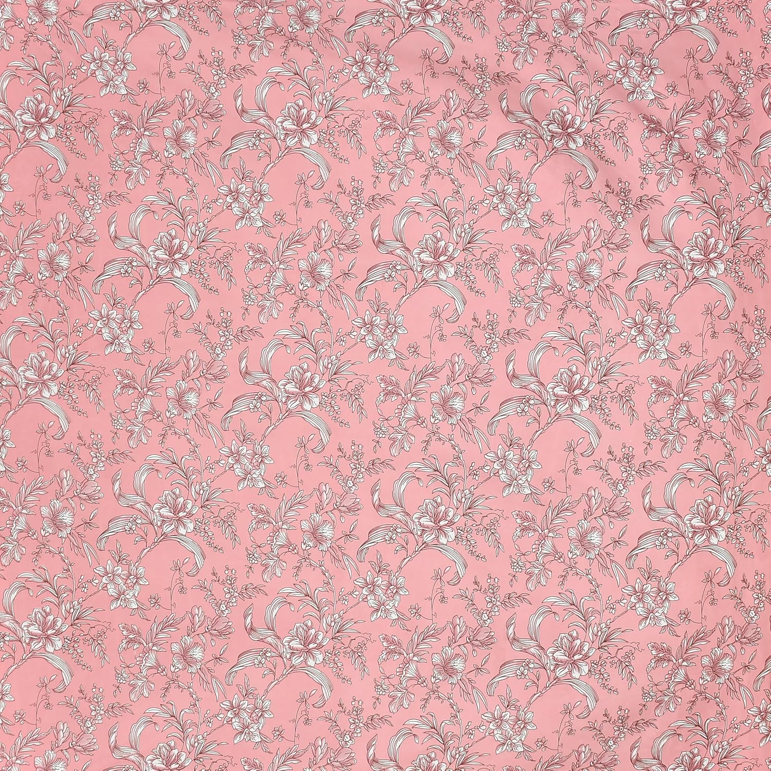 Cotton Premium Bedsheet For Double Bed With 2 Pillow Covers - 90 X 98 Inches, Pink | Traditional Printed - Soft, Breathable & Comfortable