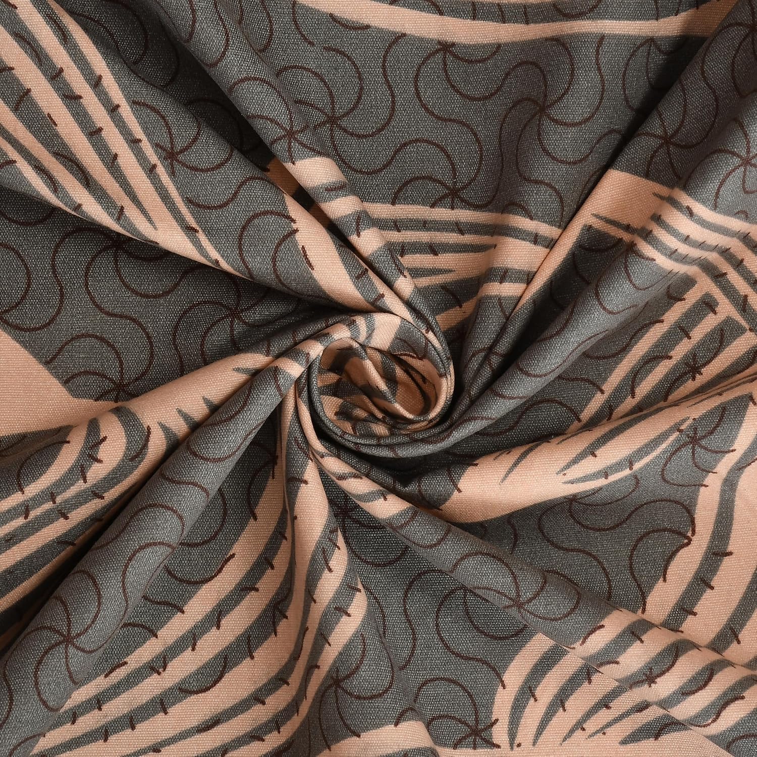 Fitted King Size Double Bedsheet For With 2 Pillow Covers - 72 X 78 X 8 Inches, Brown | 300 Thread Count Breathable & Durable - Luxurious & Comfortable Bedsheet