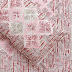 Jaipuri Bedsheet King Size With 2 Pillow Covers - 90 X 108 Inches, Flesh Pink | Luxurious Comfort & Breathability | Super Soft Breathable & Wrinkle Free