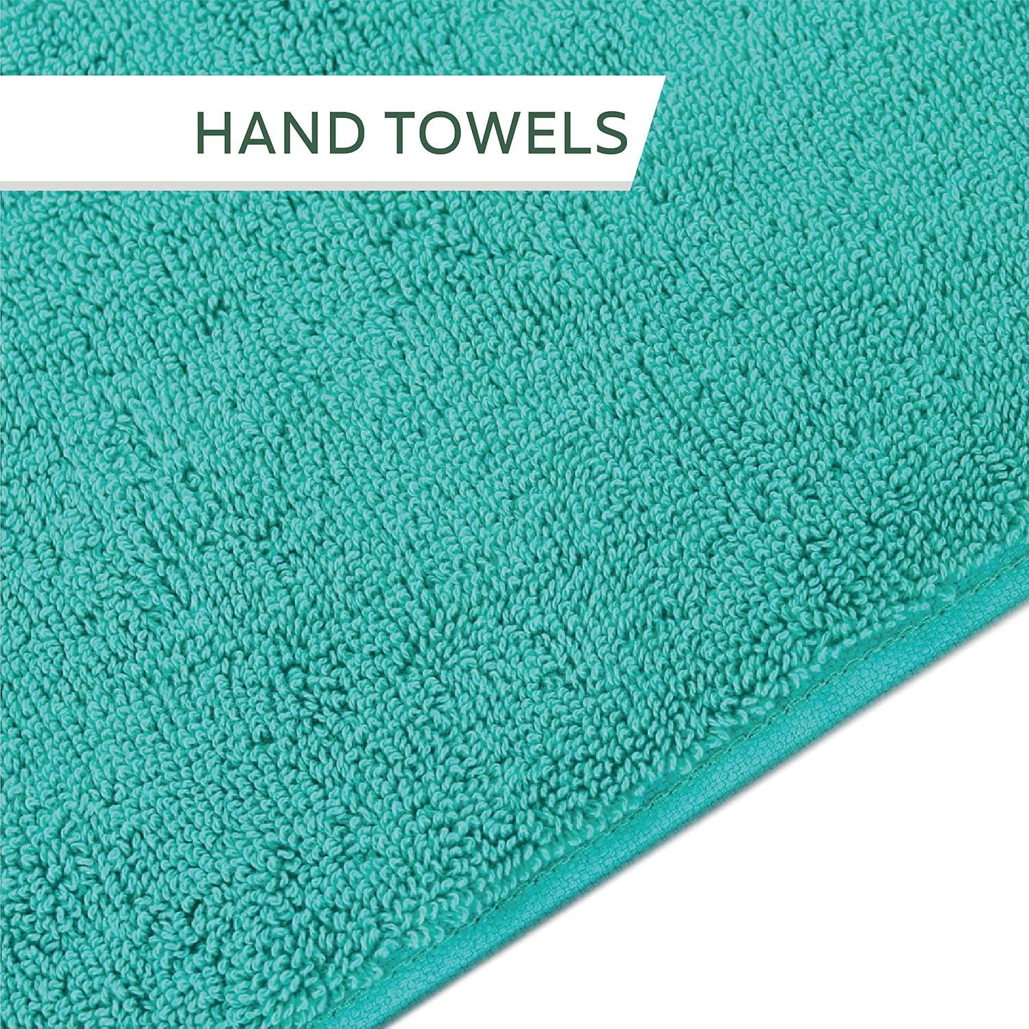 Heelium Bamboo Hand Towel 600 Gsm | Ultra Absorbent & Anti-Bacterial 3x Softer Than Cotton Towels | Pack Of 2 - Teal