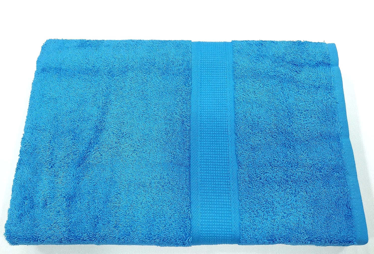 Bombay Dyeing Santino Premium Cotton Large Bath Towel 500 Gsm (Surf Bue)