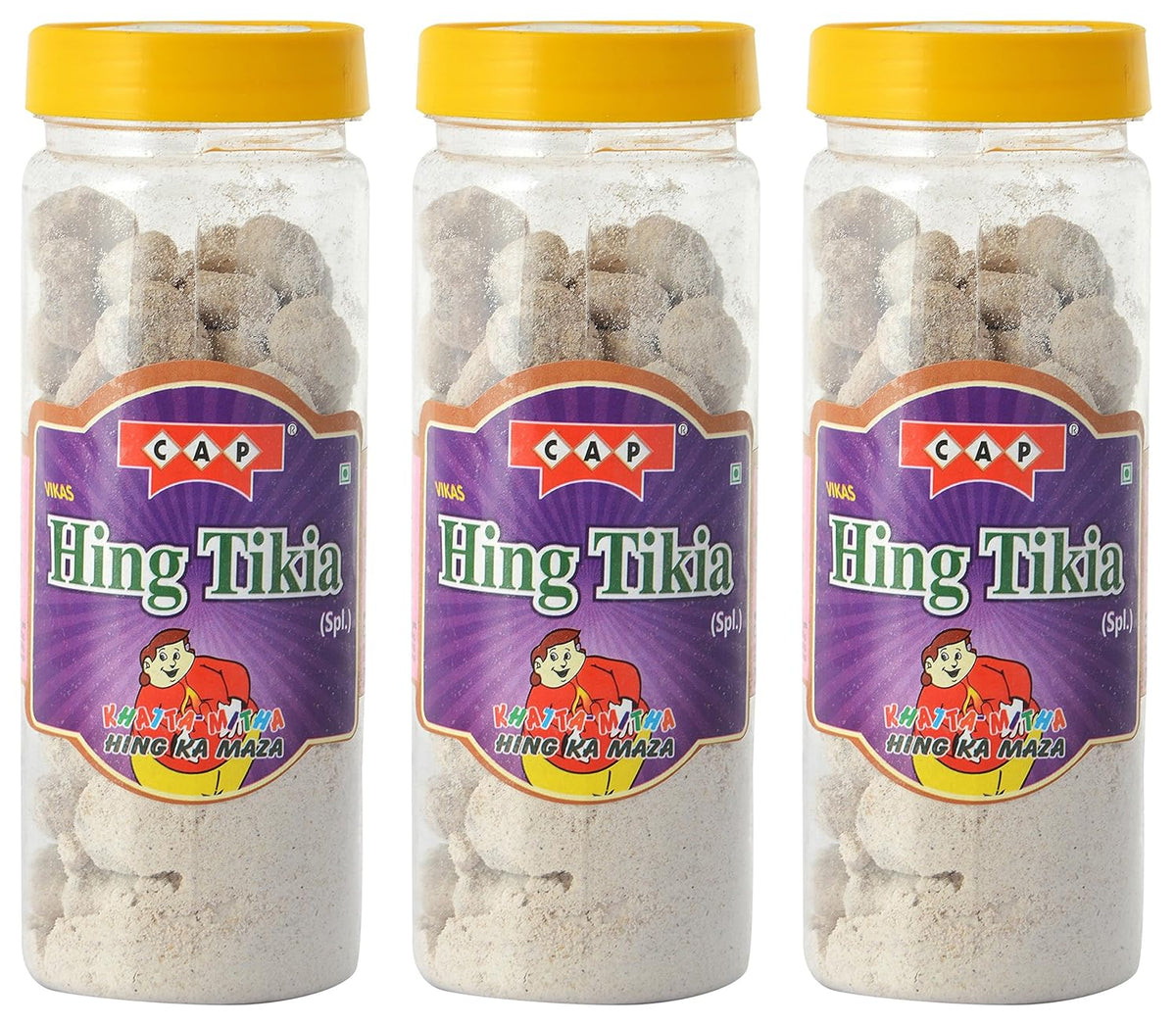 C A P Hing Peda 570gm, (190gm *3) | Digestive Tikiya Tasty Pachak Churan Goli | Jar Pack
