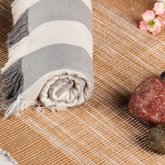 Velve 100% Bamboo Bath Towel 270 Gsm | 2x Softer & Absorbent Than Cotton Towels | Skin Friendly With Non-Toxic Colors (Grey)