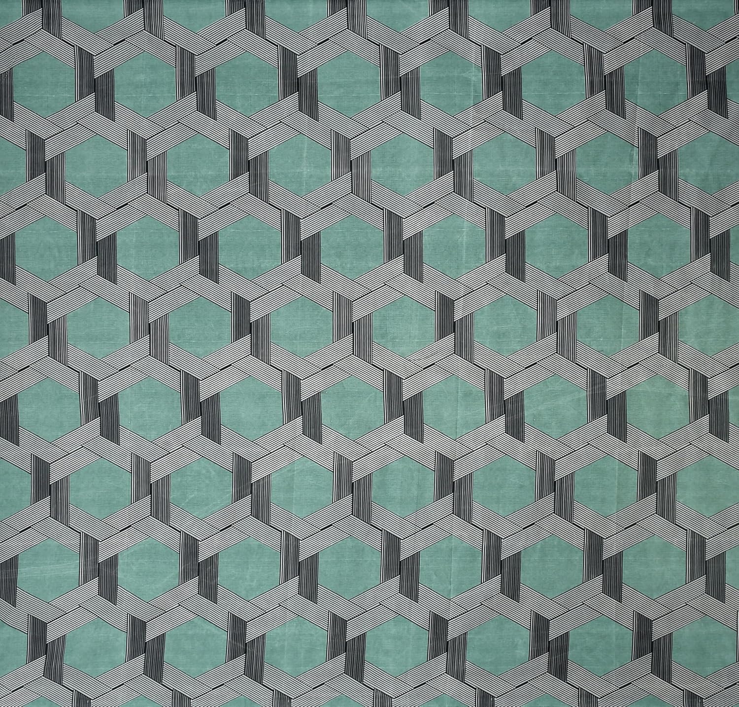 1 Single Bedsheet With 1 Pillow Cover - All Around Elastic Fitted | 100% Premium Fabric Is Lightweight, Soft & Comfortable | Size 36 X 72 X 8 Inches, Grey & Green