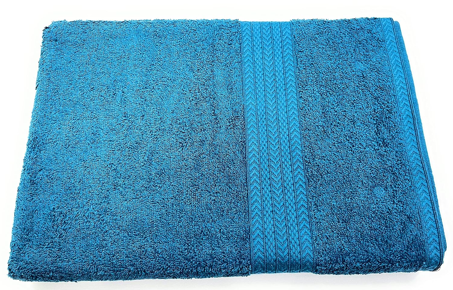 Bombay Dyeing Tulip 100% Cotton Soft Large Size Bath Towel 450 Gsm (Aqua Blue)
