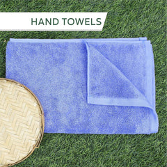Heelium Bamboo Hand Towel 600 Gsm | Ultra Absorbent & Anti-Bacterial 3x Softer Than Cotton Towels (Peach, Teal, Iris)- Pack Of 3