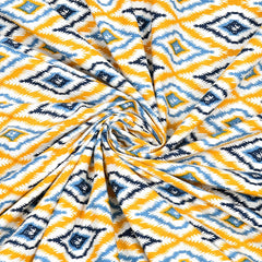 1 Queen Size Bedsheet For Double Bed With 2 Pillow Covers (90 X 108 Inches) Yellow | Beautiful Printed Designs - Breathable 100% Cotton Bedsheet Comfortable