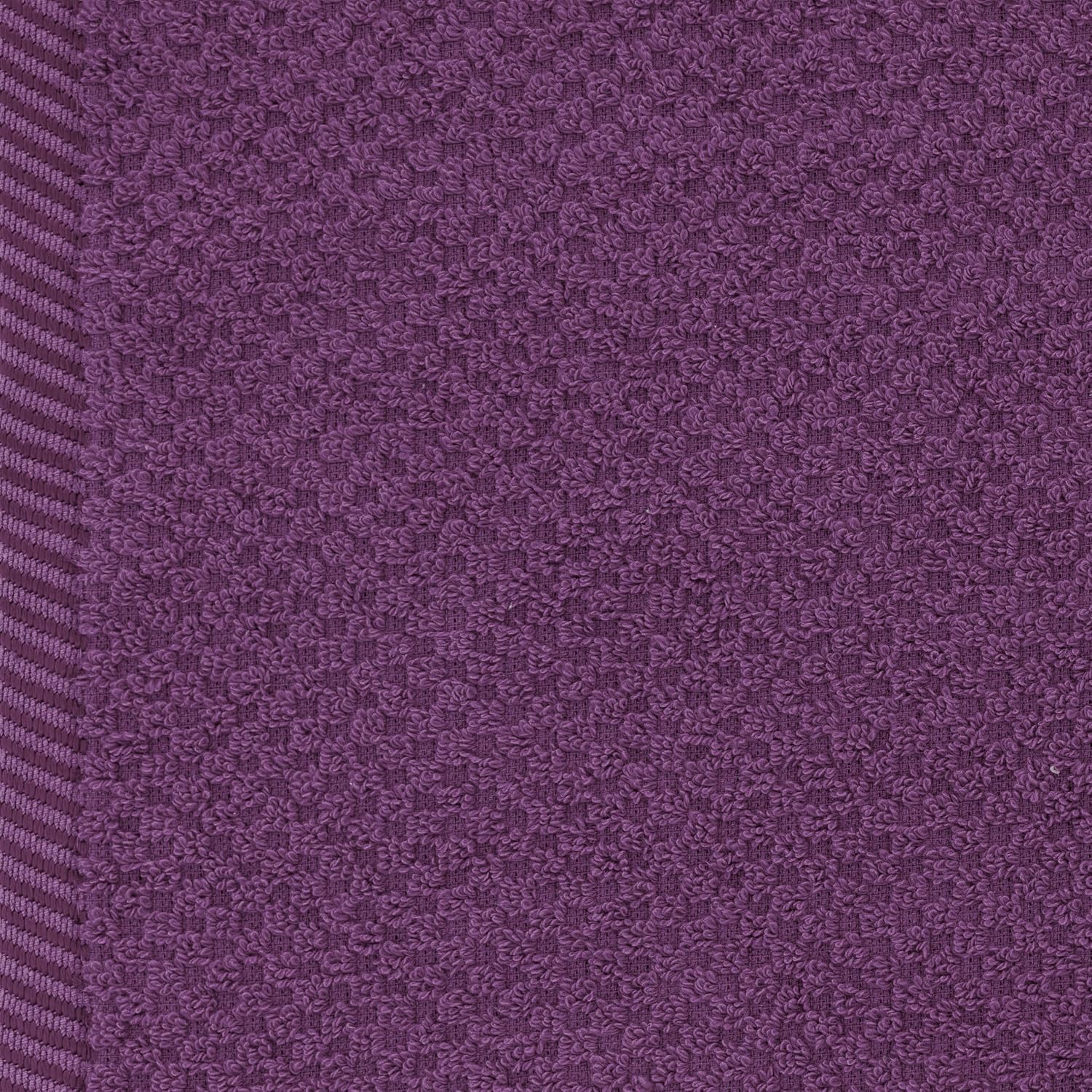 Casa Copenhagen Egyptian Cotton Waffle Large Size Bath Towel 500 Gsm (Dark Purple)