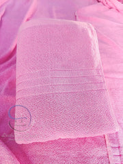 Lush Haven Decor Large Bath Towel 500 Gsm | 100% Pure Cotton Full Size Xxxl Ultra Soft (Pink)