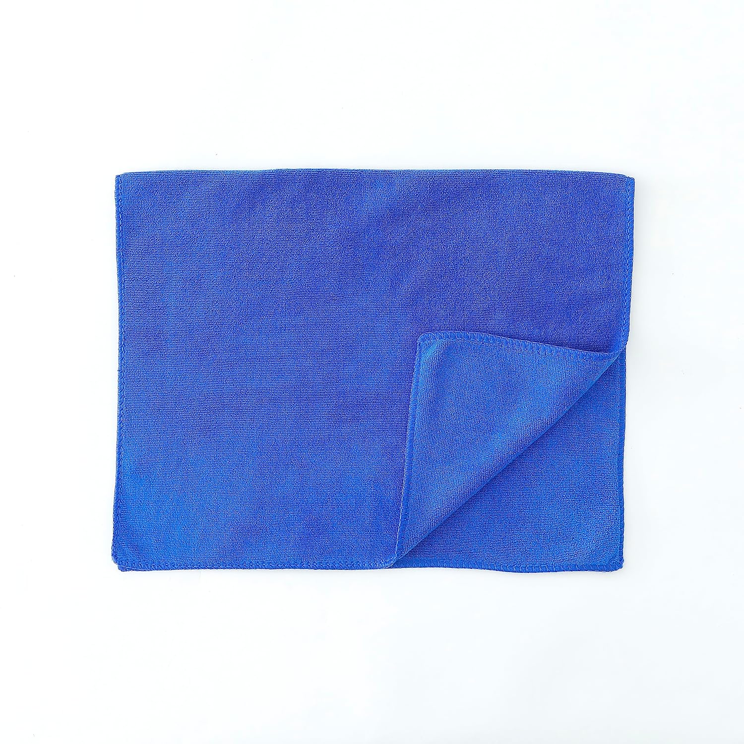 Kuber Industries Face Towel 600 Gsm | Super Soft Fluffy Absorbent Microfiber Cotton Hair & Face Towel - Pack Of 3 (Blue)