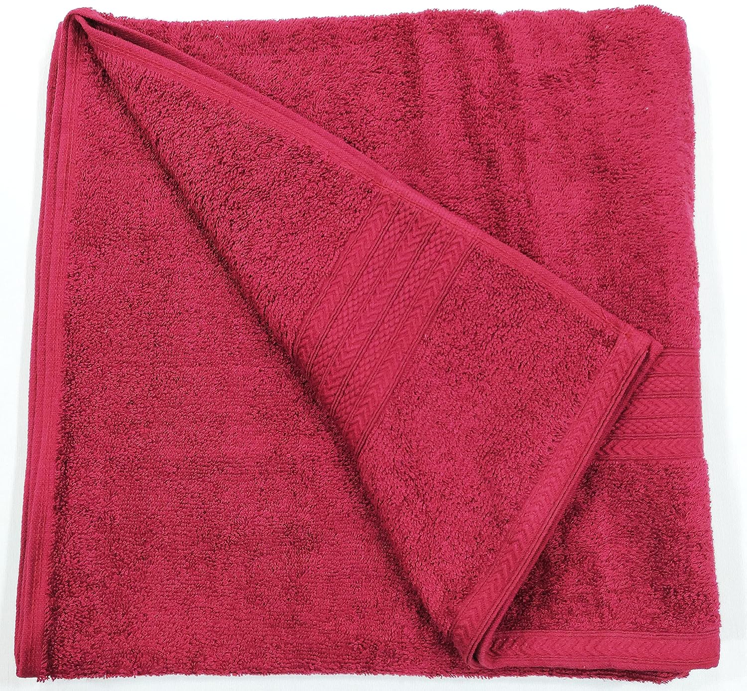 Bombay Dyeing Tulip Small Size Bath Towel 500 Gsm (Mahroon)
